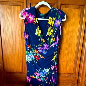 Women's Lauren Ralph Lauren Mulicolor Pullover Dress Size 10